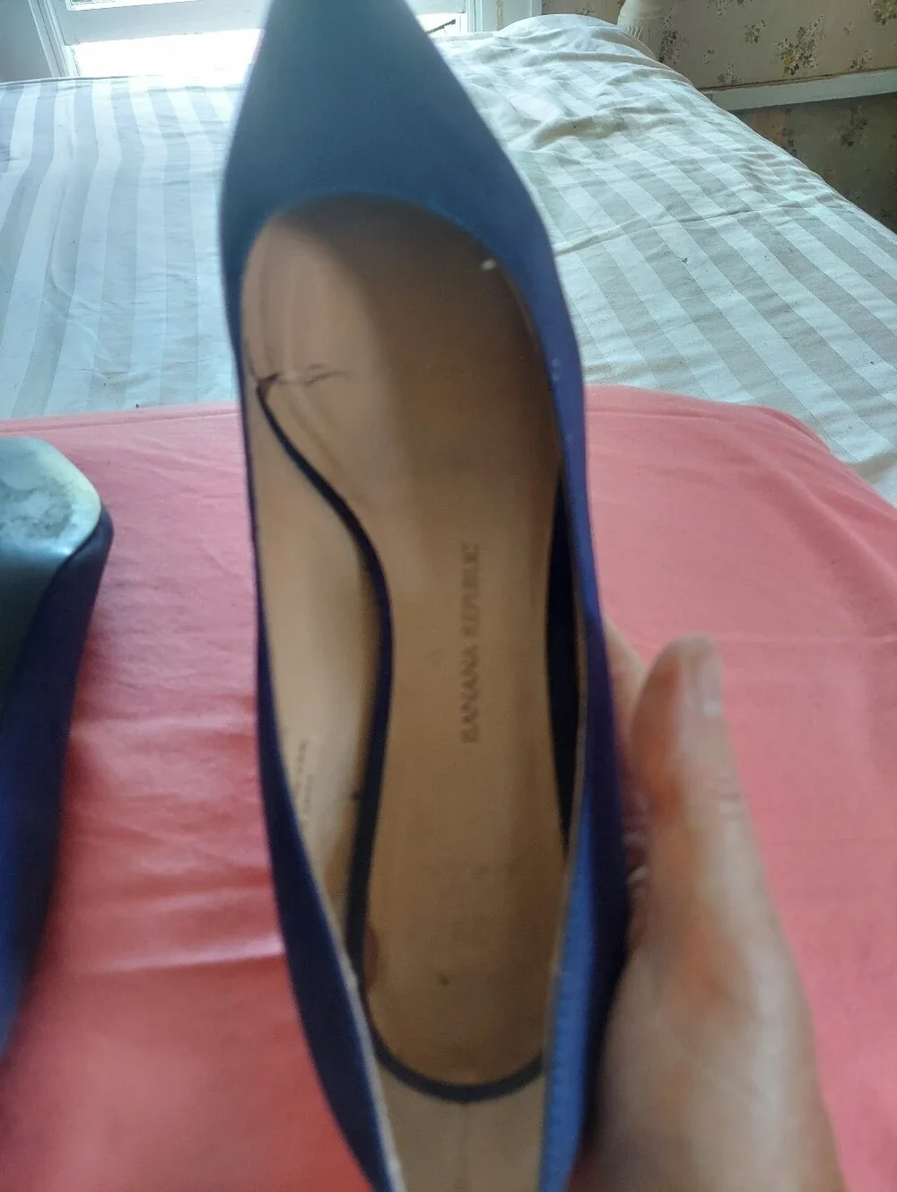 Banana Republic Hello Sole Mate Blue Suede Heels